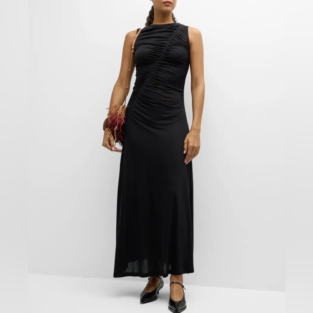 Ulla Johnson Natalia Sleeveless Asymmetric Seamed Maxi Dress XS NWT